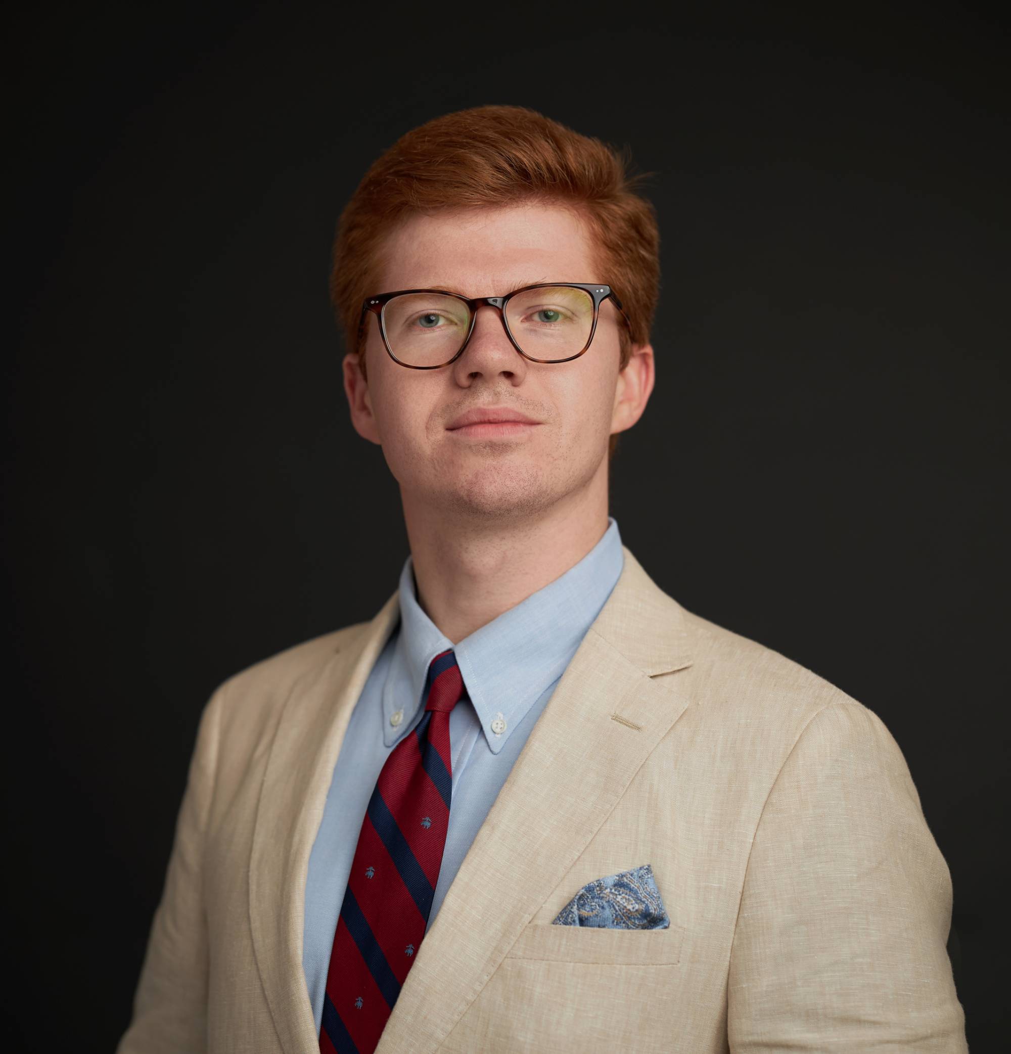 Professor Westberg facing camera